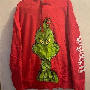 Red Grinch Graphic Hoodie